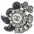 Chanel Ring Band Schwarz Grün Silber Weiß