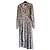 Isabel Marant Abito Lungo in Seta Multicolore Bianco Rosso Blu