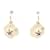 Orecchini Chanel Camellia Swing D'oro Crudo