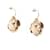 Orecchini Chanel Camellia Swing D'oro Crudo - vista 3