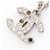 Collana Chanel Coco Mark con strass Argento  - vista 1