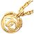 Collana Chanel Coco Mark Circle placcata in oro D'oro