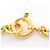 Collana Chanel Coco Mark Circle placcata in oro D'oro - vista 4