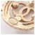 Chanel Coco Mark Circle Ohrringe Weiß Golden  - Ansicht 3