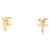 Orecchini a clip Chanel Coco Mark placcati oro D'oro - vista 2