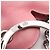 Charm per borsa Chanel Coco Mark Heart Clover Argento Rosa - vista 3