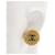 Orecchini a clip rotondi Chanel Coco Mark Nero D'oro - vista 4