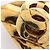 Orecchini a clip Chanel Coco Mark placcati oro D'oro - vista 8