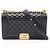 Borsa a tracolla Chanel Boy in agnello nero