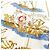 Hermès Hermes Carre 90 VOILES DE LUMIERE Sciarpa Bianco Multicolore Blu navy - vista 4