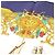 Hermès Hermes Carre 90 VOILES DE LUMIERE Sciarpa Bianco Multicolore Blu navy - vista 5