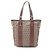 Fendi Zucchino Tote Bag Braun Beige