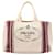 Borsa Tote Prada Canapa Nero Beige Bordò