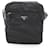 Borsa a tracolla con logo Triangle Prada Nero