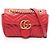 Borsa a mano in pelle Gucci GG Marmont Rosso