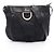 Borsa a tracolla Gucci Abbey in tela GG nera Nero
