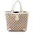 Borsa Tote Abbey GG Canvas di Gucci Beige Crudo