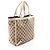 Borsa Tote Abbey GG Canvas di Gucci Beige Crudo - vista 2