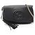 Borsa a Spalla Gucci Soho Interlocking G Nero