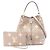 Néonoé Borsa a tracolla Louis Vuitton NeoNoe MM Bicolor Beige Grigio