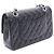 Borsa a tracolla Chanel Matelassé Double Flap Nero - vista 2