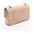 Borsa a tracolla Chanel Matelassé Double Flap Beige - vista 2