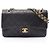 Borsa a tracolla Chanel Matelassé Double Flap Nero