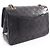 Borsa a tracolla Chanel Matelassé Double Flap Nero - vista 2