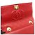 Borsa a Spalla Chanel Matelassé Nero Rosso - vista 7