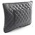 Clutch/Borsa a mano in pelle matelassé Chanel Schwarz - Ansicht 2