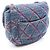 Borsa a Spalla Chanel Matelassé Round Flap Blu navy - vista 2