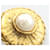 Orecchini a clip placcati in oro Chanel Bianco D'oro  - vista 7