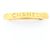 Barrette Chanel placcata oro Beige