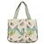 CHANEL Tote Bag Canvas Grün Silber CC Auth 190622A - Ansicht 3