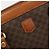 Céline Borsa CELINE Macadam Canvas PVC Pelle Marrone Oro Auth mr2661 D'oro - vista 15