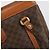 Céline Borsa CELINE Macadam Canvas PVC Pelle Marrone Oro Auth mr2661 D'oro - vista 16