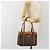 Céline Borsa CELINE Macadam Canvas PVC Pelle Marrone Oro Auth mr2661 D'oro - vista 26