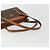 Céline Borsa CELINE Macadam Canvas PVC Pelle Marrone Oro Auth mr2661 D'oro - vista 7
