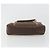 Céline Borsa CELINE Macadam Canvas PVC Pelle Marrone Oro Auth mr2661 D'oro - vista 9