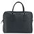 Borsa Business PRADA in pelle Saffiano Blu Navy Argento Auth ka5145 - vista 2