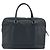 Borsa Business PRADA in pelle Saffiano Blu Navy Argento Auth ka5145 - vista 3