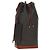 SAINT LAURENT Le Monogram Bucket Bag PVC Leather Brown Gold Auth 190129SAM Marrone D'oro