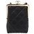 CHANEL Matelasse Chain Shoulder Bag Lamb Skin Black Gold CC Auth 191542SM Nero D'oro - vista 2