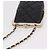 CHANEL Matelasse Chain Shoulder Bag Lamb Skin Black Gold CC Auth 191542SM Nero D'oro - vista 6