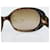 Occhiali da sole PRADA in plastica marrone e oro Auth BA14042 D'oro - vista 11