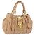 Borsa a mano Miu Miu Matelasse in pelle beige oro Auth 191692A D'oro