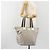 Borsa Tote GUCCI GG Canvas Argento 131231 Auth ka5118 - vista 23