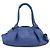 Borsa LOEWE Nappa Aire Anagram in pelle Blu e Oro Auth gh2201A D'oro - vista 2