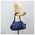 Borsa LOEWE Nappa Aire Anagram in pelle Blu e Oro Auth gh2201A D'oro - vista 22
