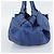 Borsa LOEWE Nappa Aire Anagram in pelle Blu e Oro Auth gh2201A D'oro - vista 3
